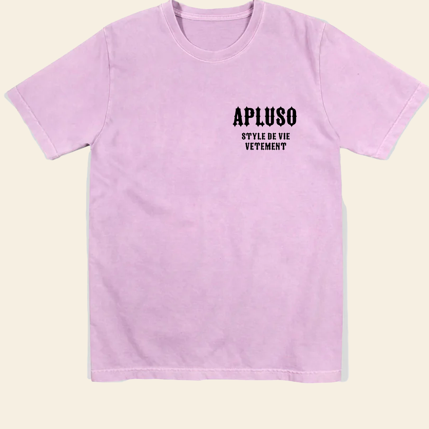 AplusO 3D EMBOSSED SIGNATURE OVERSIZED TEE