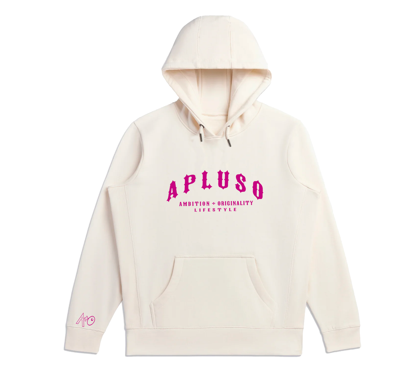 AplusO 3D Font Hooded Top