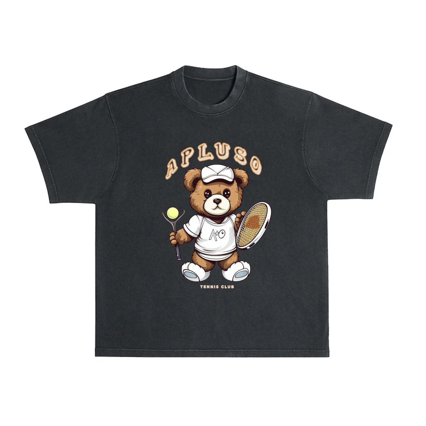 VINTAGE TENNIS BEAR GRAPHICS OVERSIZE STREETWEAR TSHIRT