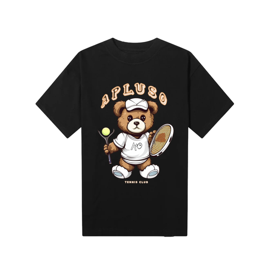 VINTAGE TENNIS BEAR GRAPHICS OVERSIZE STREETWEAR TSHIRT