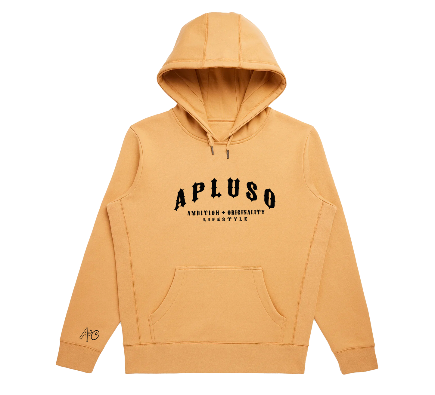 AplusO 3D Font Hooded Top