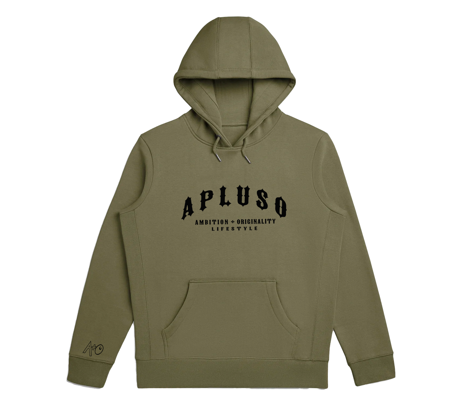 AplusO 3D Font Hooded Top