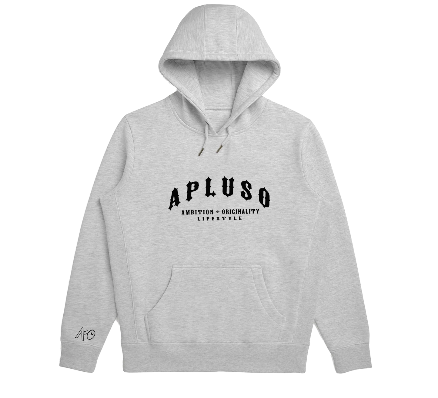 AplusO 3D Font Hooded Top