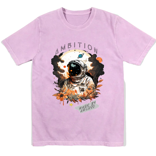 VINTAGE ASTRONAUT FLORAL GRAPHIC OVERSIZE TSHIRT