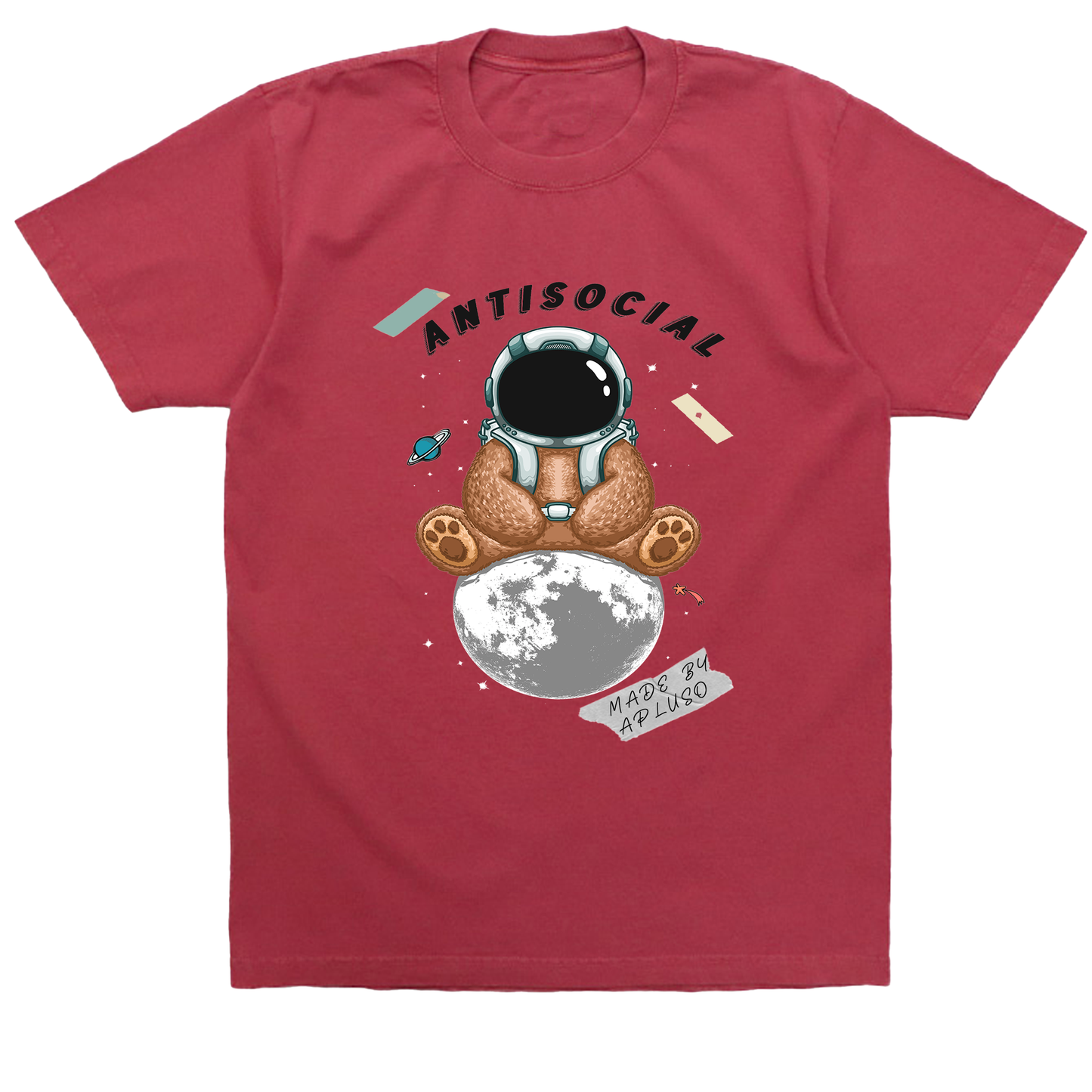 ANTISOCIAL ASTRO-BEAR OVERSIZE COTTON GRAPHIC T-SHIRT