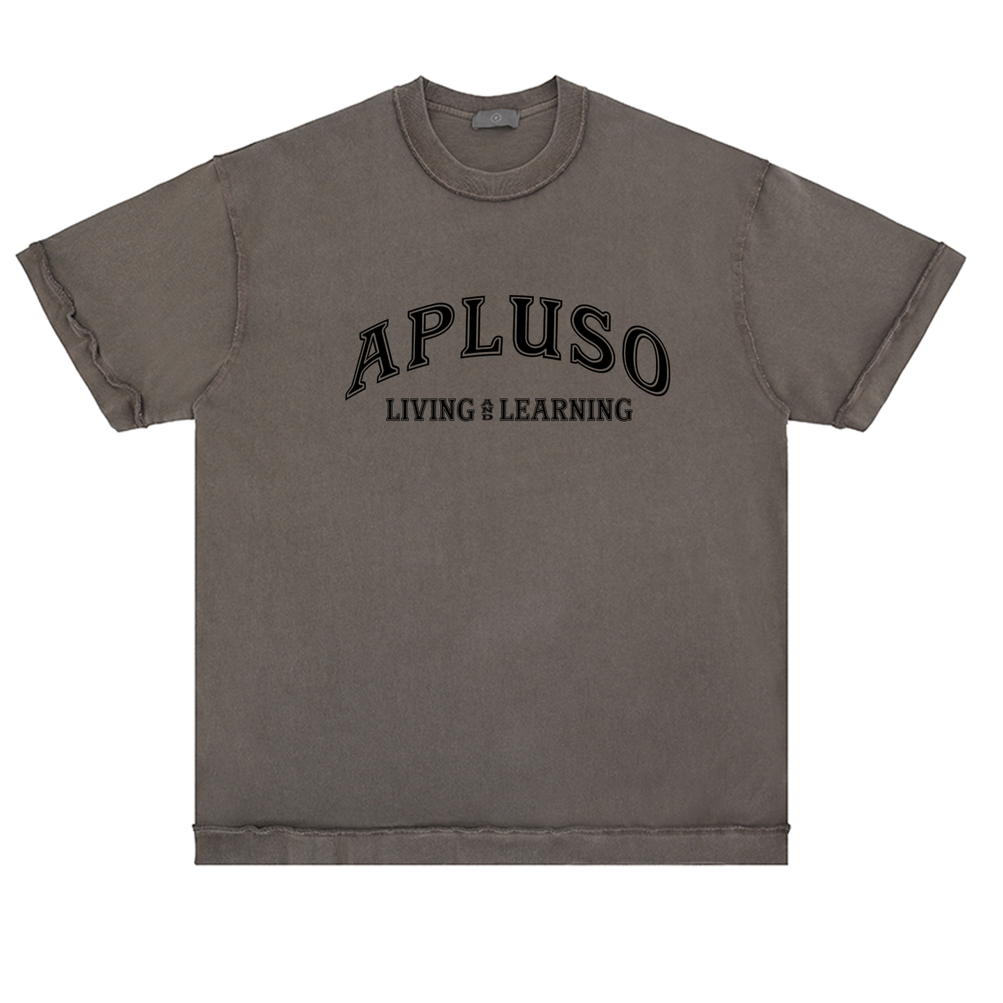 Reverse Inside-Out Oversize Tshirt (Khaki Brown)