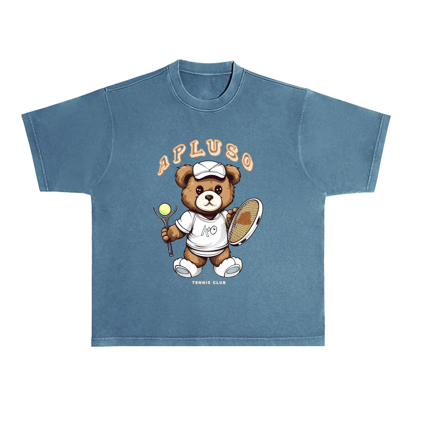 VINTAGE TENNIS BEAR GRAPHICS OVERSIZE STREETWEAR TSHIRT