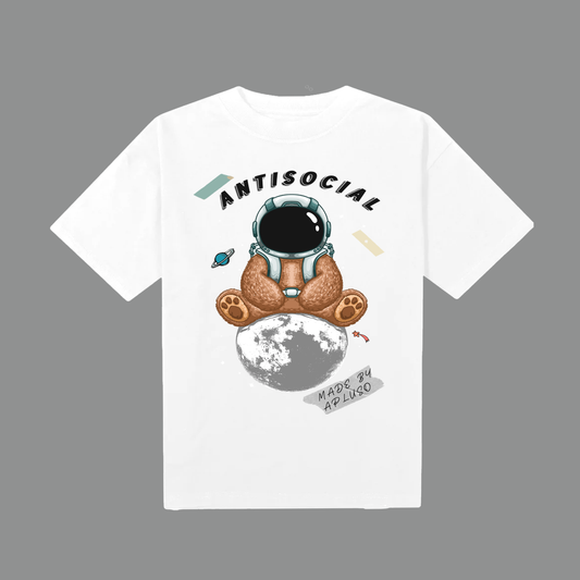 ANTISOCIAL ASTRO-BEAR OVERSIZE COTTON GRAPHIC T-SHIRT