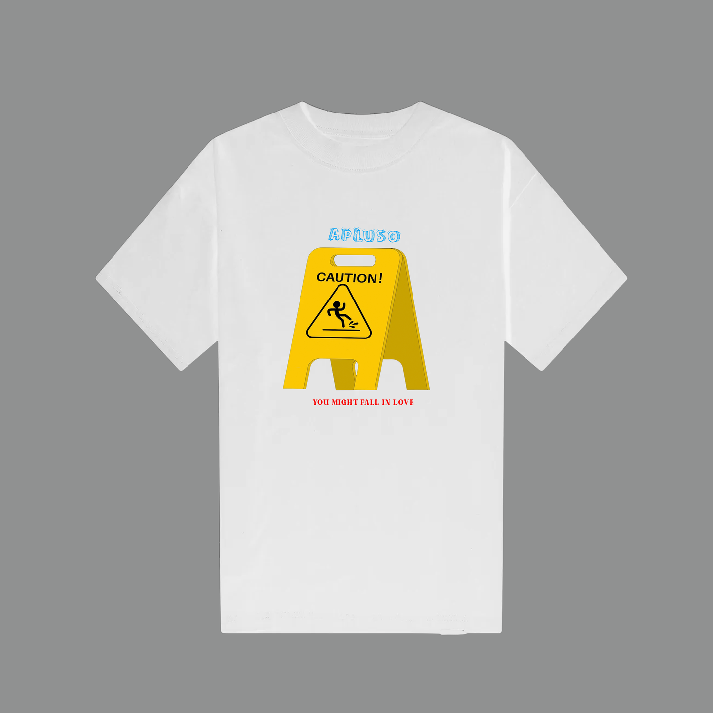 CAUTION -  YOU MIGHT FALL IN LOVE OVERSIZE TSHIRT