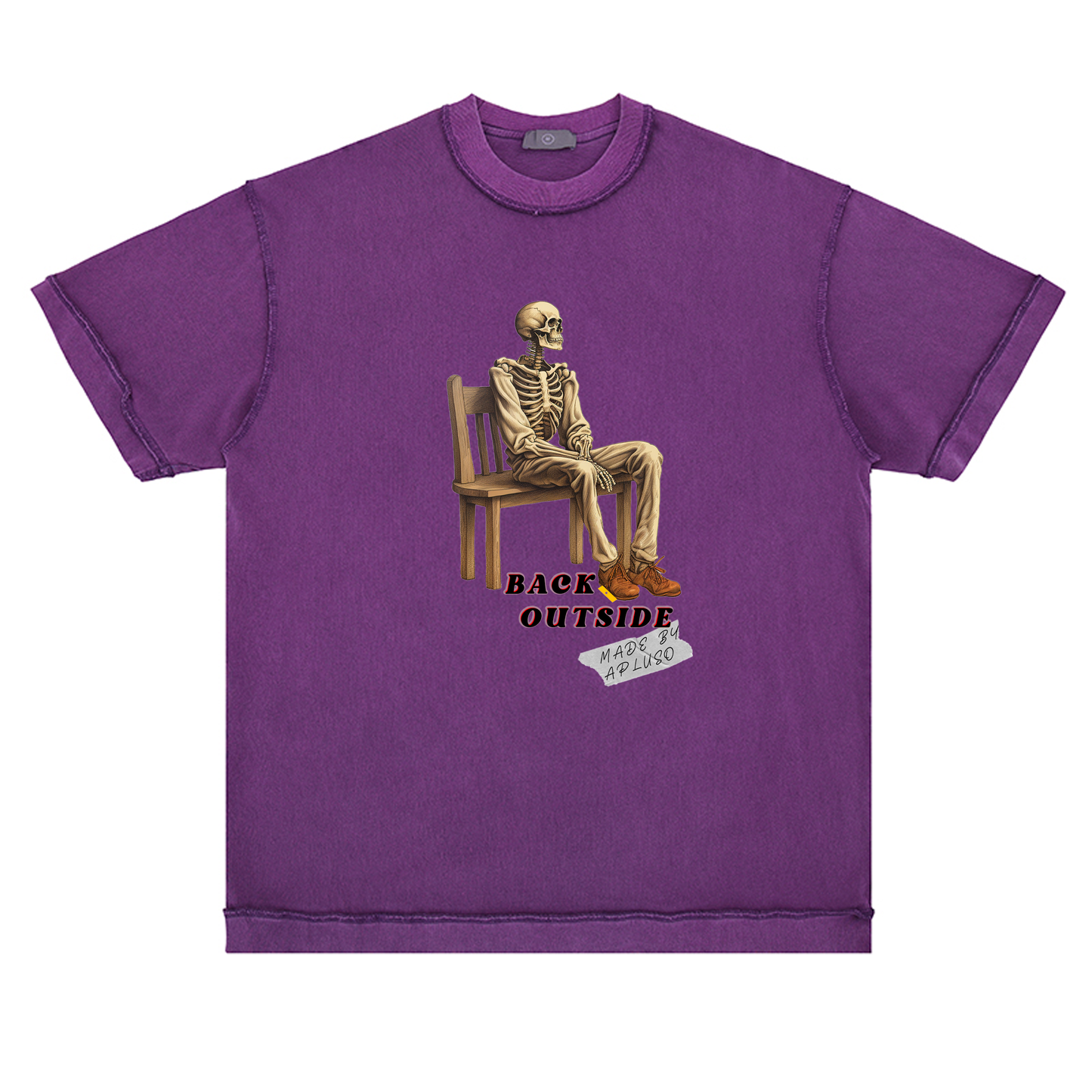 Reverse Inside-Out Oversize Tshirt (Purple)