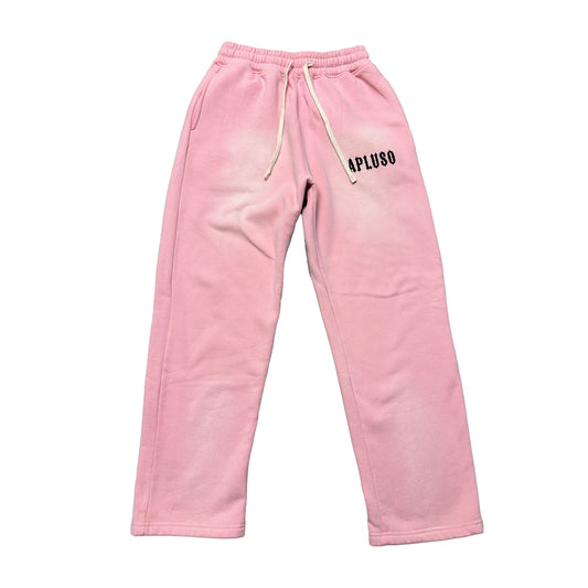 DISTRESSED DYED WASHED PANT - PINK