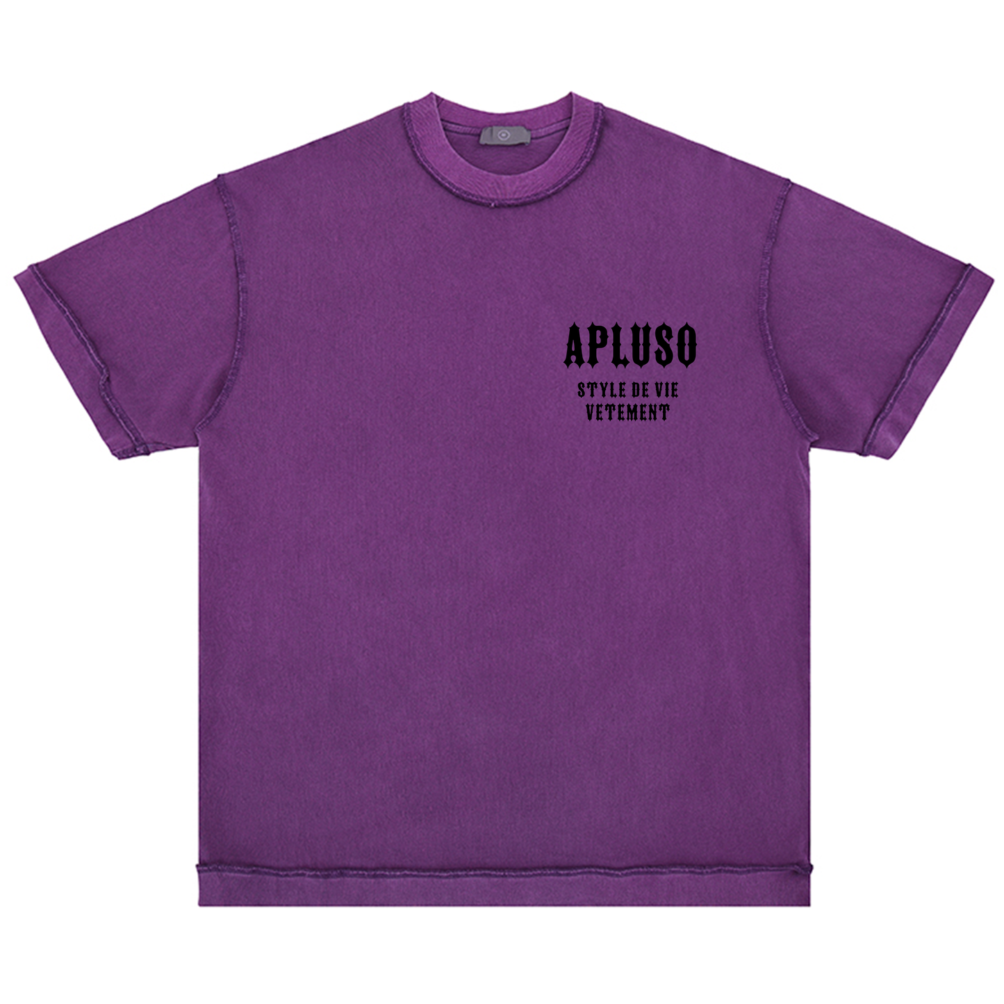 Reverse Inside-Out -- APLUSO 3D EMBOSSED SIGNATURE TSHIRT