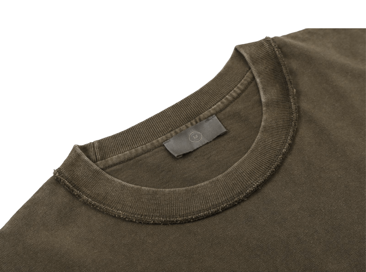 Reverse Inside-Out Oversize Tshirt (Khaki Brown)