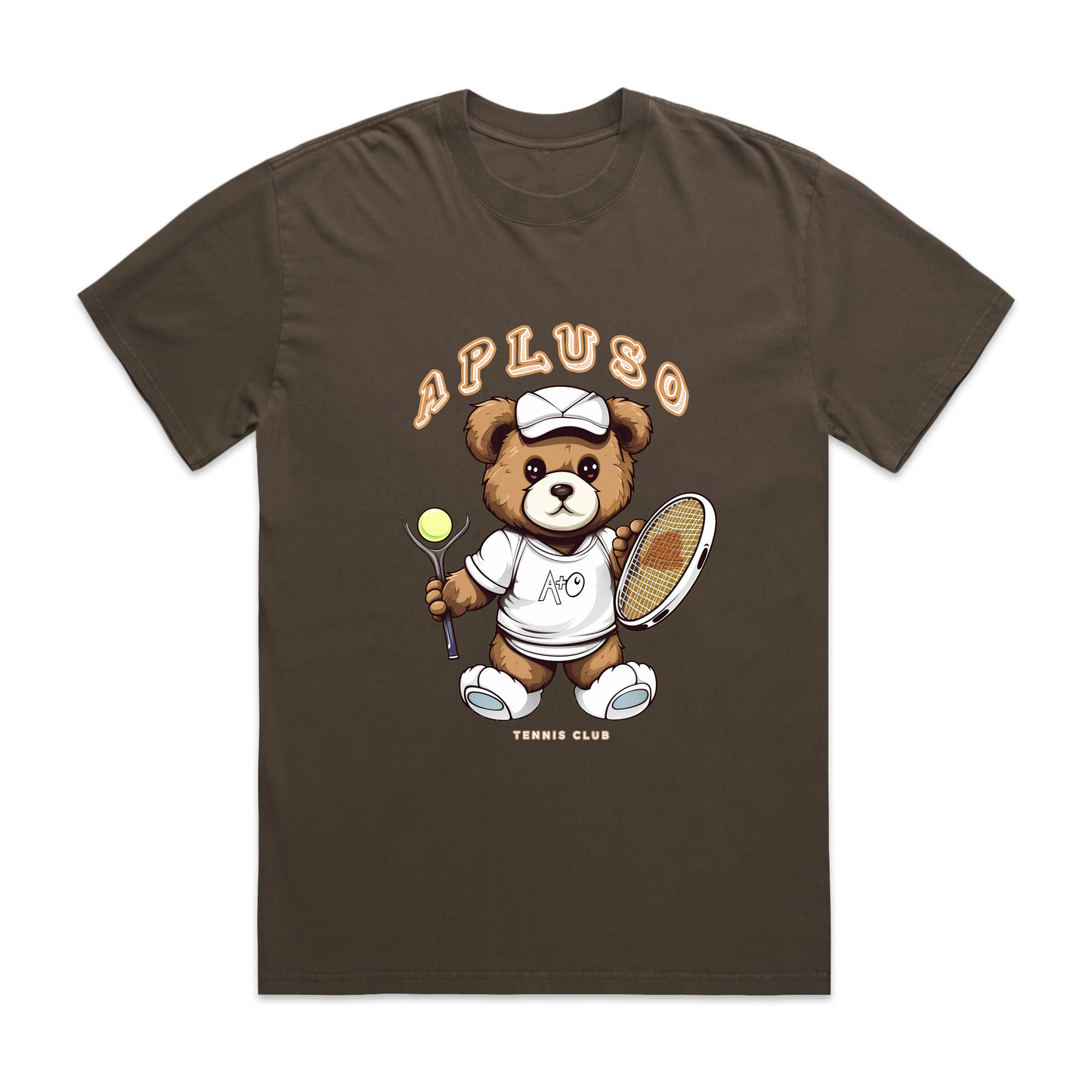 VINTAGE TENNIS BEAR GRAPHICS OVERSIZE STREETWEAR TSHIRT