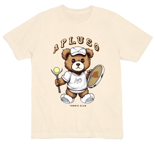 VINTAGE TENNIS BEAR GRAPHICS OVERSIZE STREETWEAR TSHIRT