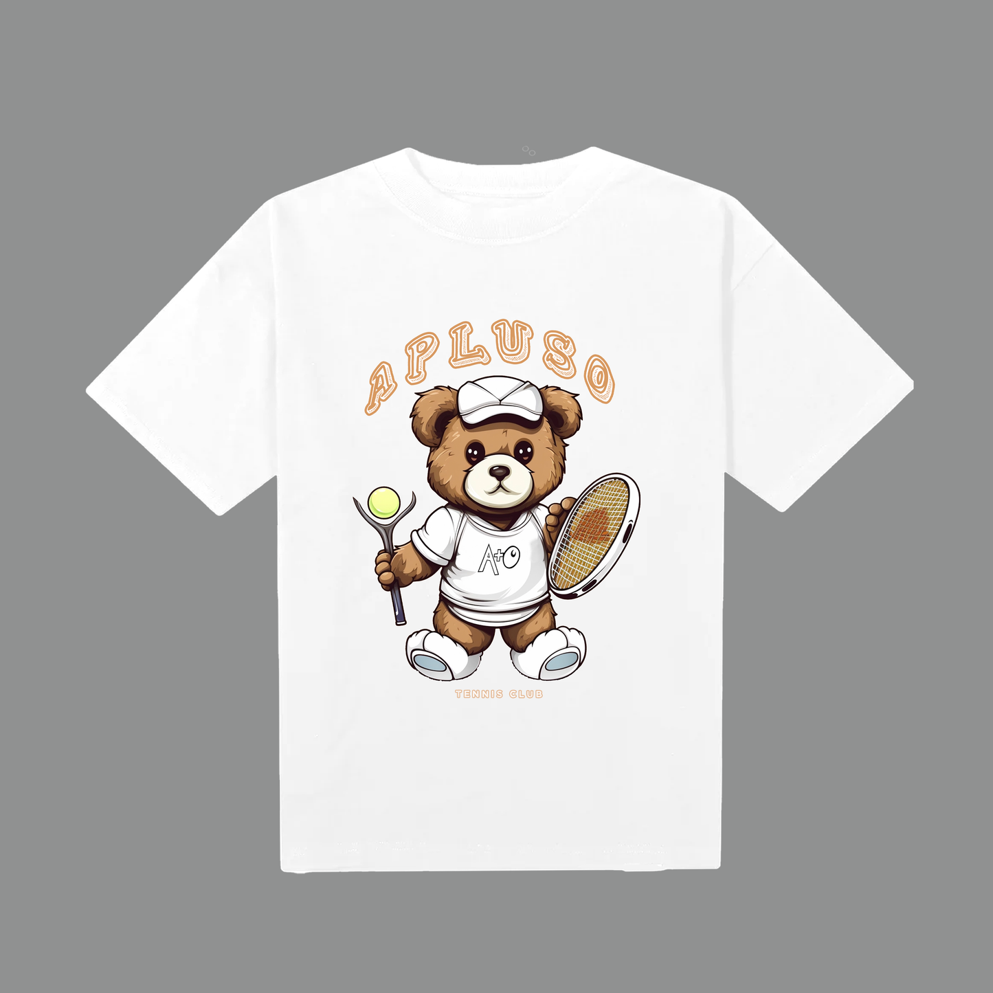 VINTAGE TENNIS BEAR GRAPHICS OVERSIZE STREETWEAR TSHIRT