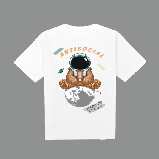 ANTISOCIAL ASTRO-BEAR OVERSIZE COTTON GRAPHIC T-SHIRT