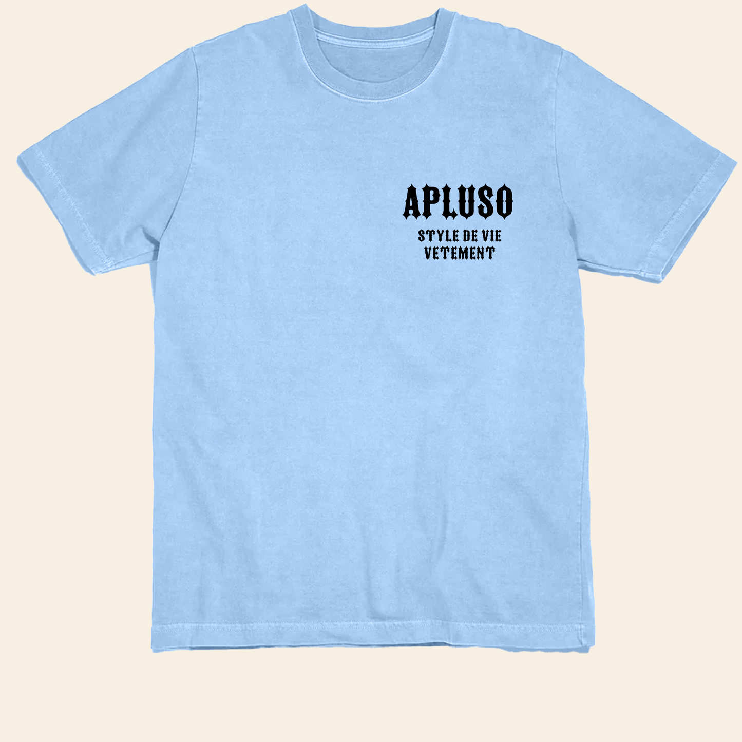 AplusO 3D EMBOSSED SIGNATURE OVERSIZED TEE